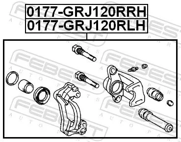FEBEST Brake Caliper (0177-GRJ120RLH)