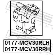 FEBEST Brake Caliper (0177-MCV30RLH)