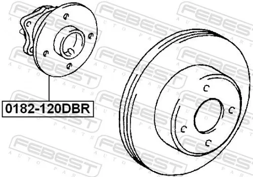 FEBEST Wheel Hub (0182-120DBR)