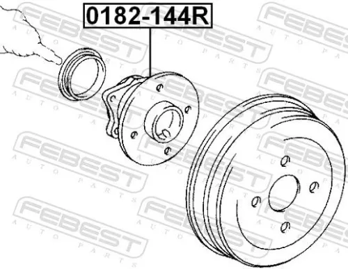 FEBEST Wheel Hub (0182-144R)