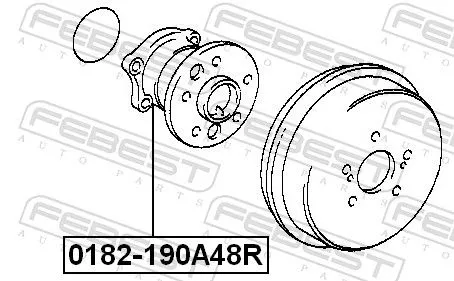 FEBEST Wheel Hub (0182-190A48R)