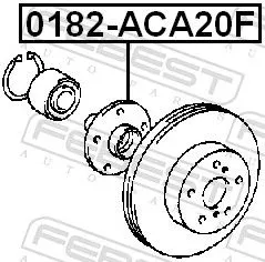 FEBEST Wheel Hub (0182-ACA20F)