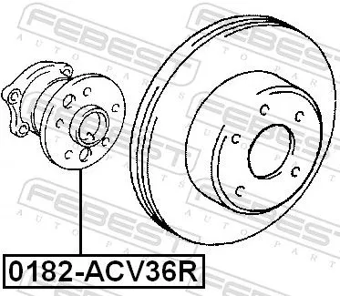 FEBEST Wheel Hub (0182-ACV36R)