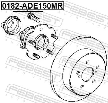 FEBEST Wheel Hub (0182-ADE150MR)