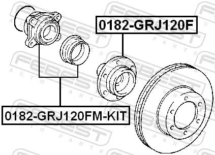 FEBEST Wheel Hub (0182-GRJ120FM-KIT)