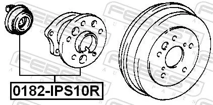 FEBEST Wheel Hub (0182-IPS10R)