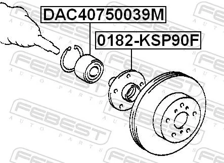 FEBEST Wheel Hub (0182-KSP90F)
