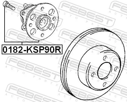 FEBEST Wheel Hub (0182-KSP90R)