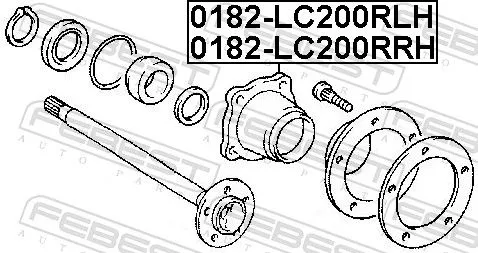 FEBEST Wheel Hub (0182-LC200RRH)