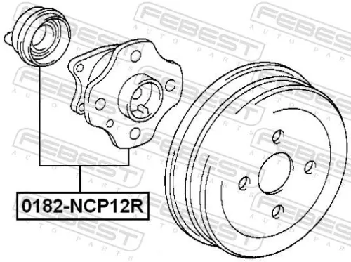 FEBEST Wheel Hub (0182-NCP12R)