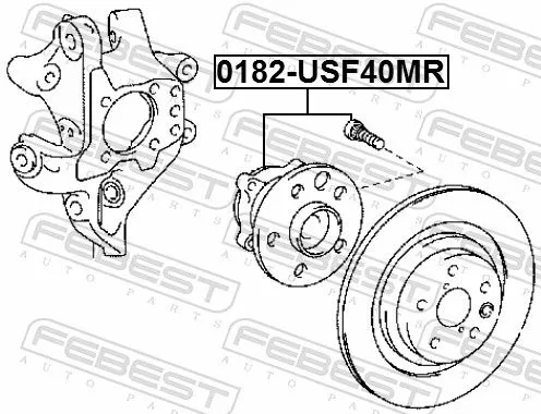 FEBEST Wheel Hub (0182-USF40MR)