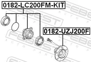 FEBEST Wheel Hub (0182-UZJ200F)