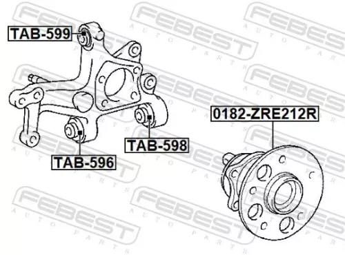 FEBEST Wheel Hub (0182-ZRE212R)