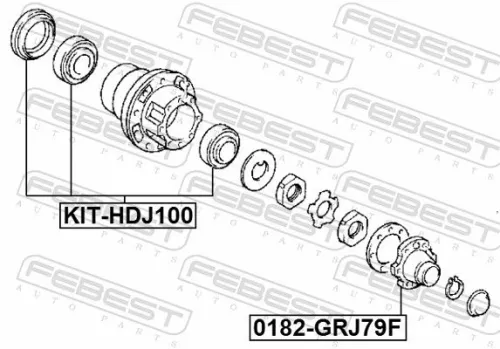 FEBEST Wheel Hub (0182F-GRJ79F)