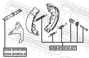 FEBEST Adjuster, drum brake (0204-B10RSRH)