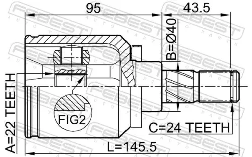 FEBEST Joint Kit, drive shaft (0211-N16)