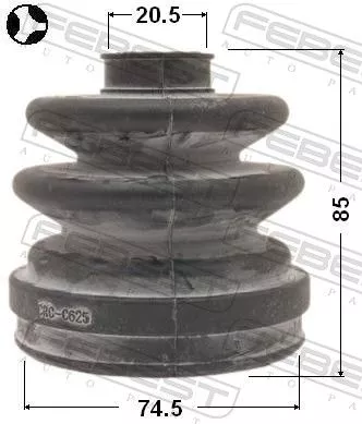 FEBEST Bellow, drive shaft (0215-EP16T)