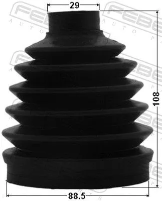 FEBEST Bellow, drive shaft (0217P-D40)
