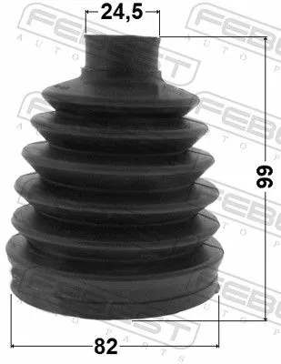 FEBEST Bellow, drive shaft (0217P-G15RA)