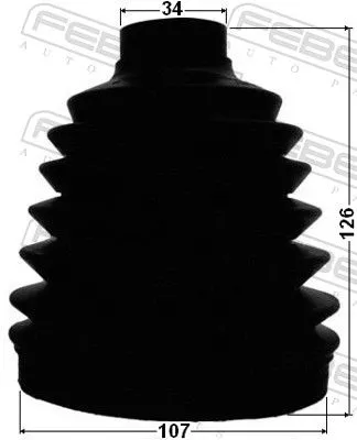 FEBEST Bellow, drive shaft (0217P-Y62)