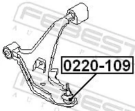 FEBEST Ball Joint (0220-109)