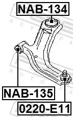 FEBEST Ball Joint (0220-E11)
