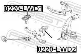 FEBEST Ball Joint (0220-LWD1)