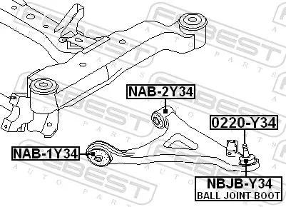 FEBEST Ball Joint (0220-Y34)