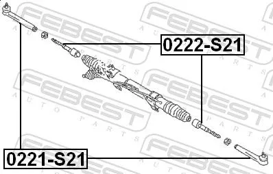FEBEST Tie Rod End (0221-S21)