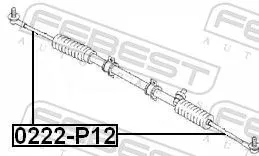 FEBEST Inner Tie Rod (0222-P12)