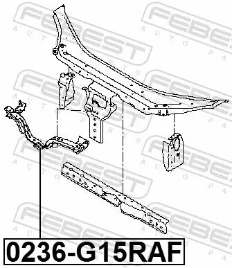 FEBEST Radiator Support (0236-G15RAF)