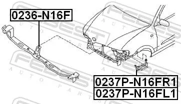 FEBEST Radiator Support (0236-N16F)