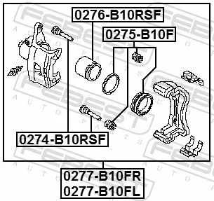 FEBEST Repair Kit, brake caliper (0275-B10F)