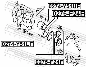 FEBEST Repair Kit, brake caliper (0275-F24F)