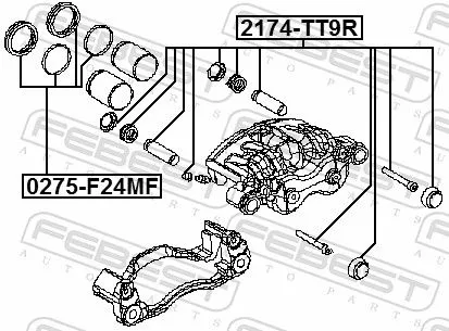 FEBEST Repair Kit, brake caliper (0275-F24MF)