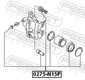 FEBEST Repair Kit, brake caliper (0275-N15F)