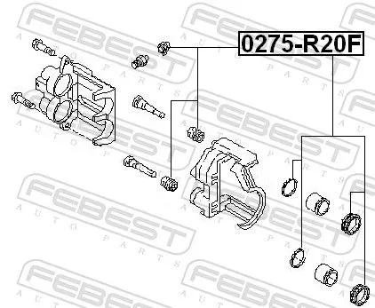 FEBEST Repair Kit, brake caliper (0275-R20F)