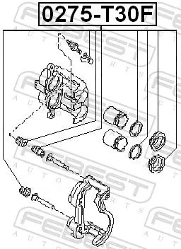 FEBEST Repair Kit, brake caliper (0275-T30F)