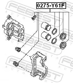 FEBEST Repair Kit, brake caliper (0275-Y61F)