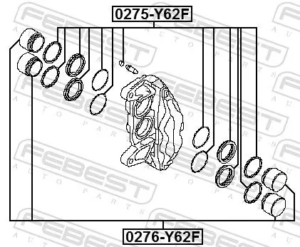 FEBEST Repair Kit, brake caliper (0275-Y62F)