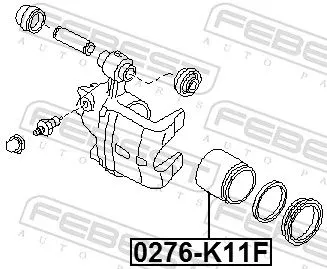 FEBEST Piston, brake caliper (0276-K11F)