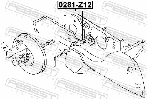 FEBEST Master Cylinder, clutch (0281-Z12)