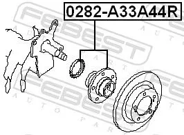 FEBEST Wheel Hub (0282-A33A44R)