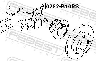 FEBEST Wheel Hub (0282-B10RS)