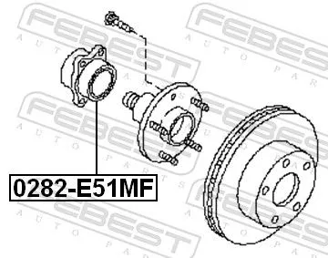 FEBEST Wheel Hub (0282-E51MF)