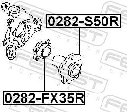 FEBEST Wheel Bearing Kit (0282-FX35R)