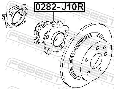 FEBEST Wheel Hub (0282-J10R)