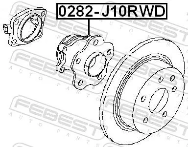 FEBEST Wheel Hub (0282-J10RWD)