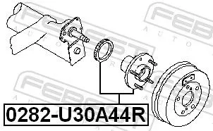 FEBEST Wheel Hub (0282-U30A44R)