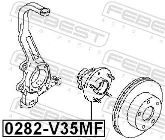 FEBEST Wheel Hub (0282-V35MF)